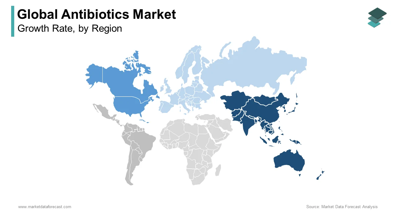 The Asia Pacific had the most dominant and significant antibiotics market in 2024.