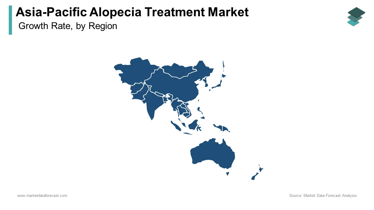 Japan held the leading position in the Asia Pacific alopecia treatment market in 2024.