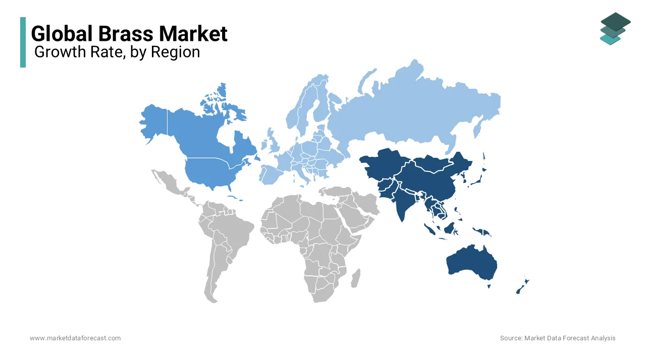 The Asia-Pacific region holds a dominant position in the global brass market in 2024