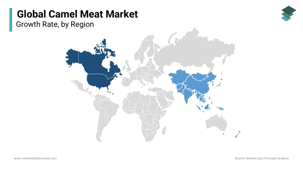 North America drove the worldwide Camel meat showcase as far as a piece of the pie.