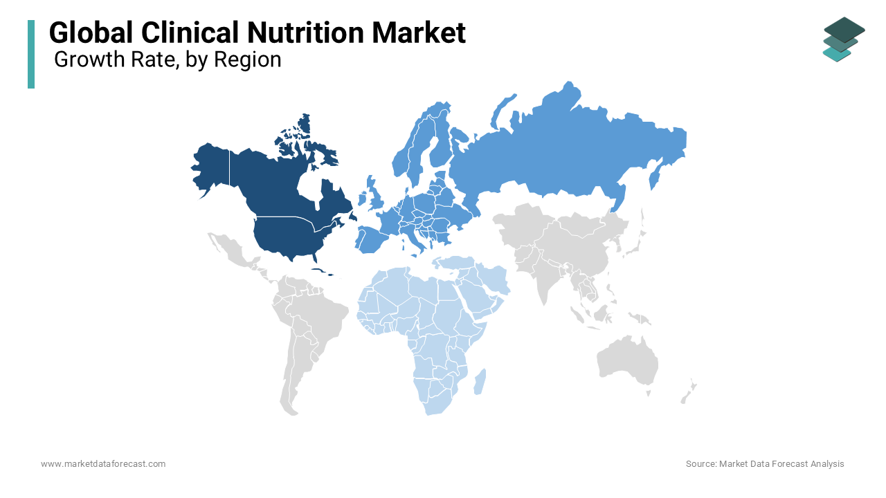 The North American region experienced rapid growth due to high malnutrition and disease-affected populations.