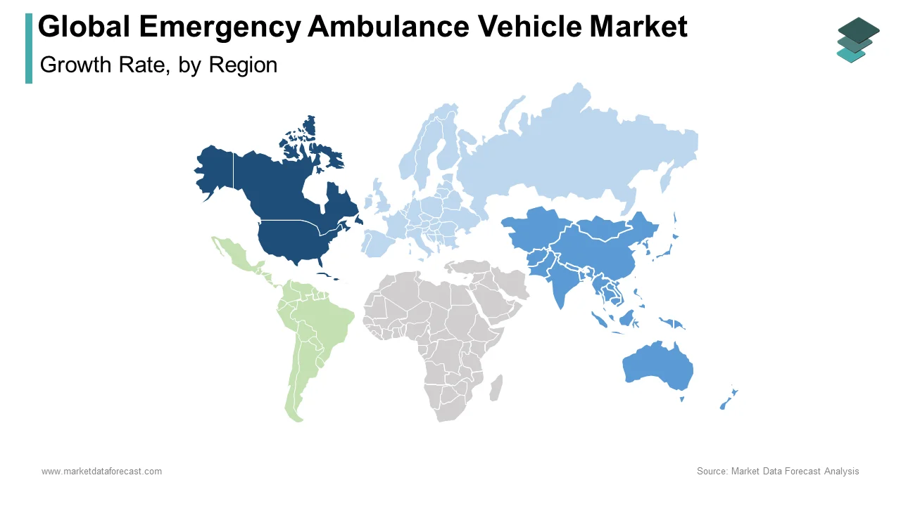 North America dominated the global emergency ambulance vehicle market in 2024.