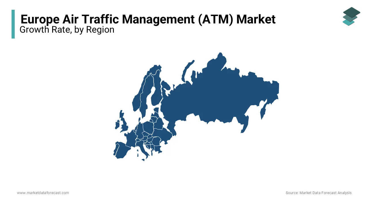 Germany dominated the air traffic management (ATM) market in Europe in 2023.