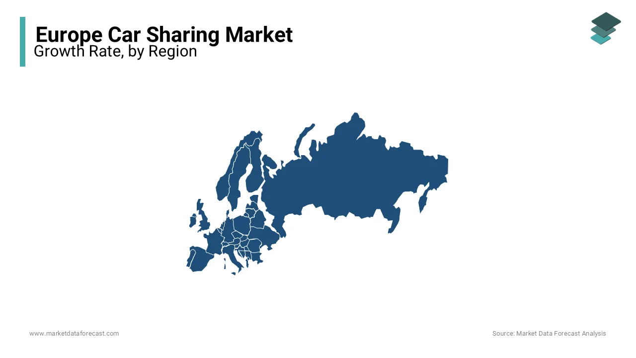 Based on region, Germany is the leader in the European car-sharing market due to its high urban population