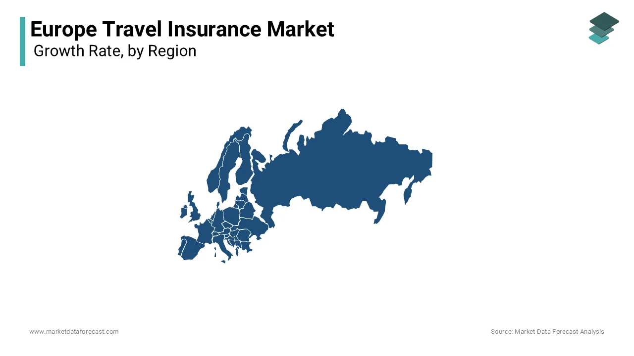 The UK is expected to have a dominant share of the europe travel insurance market in 2024.