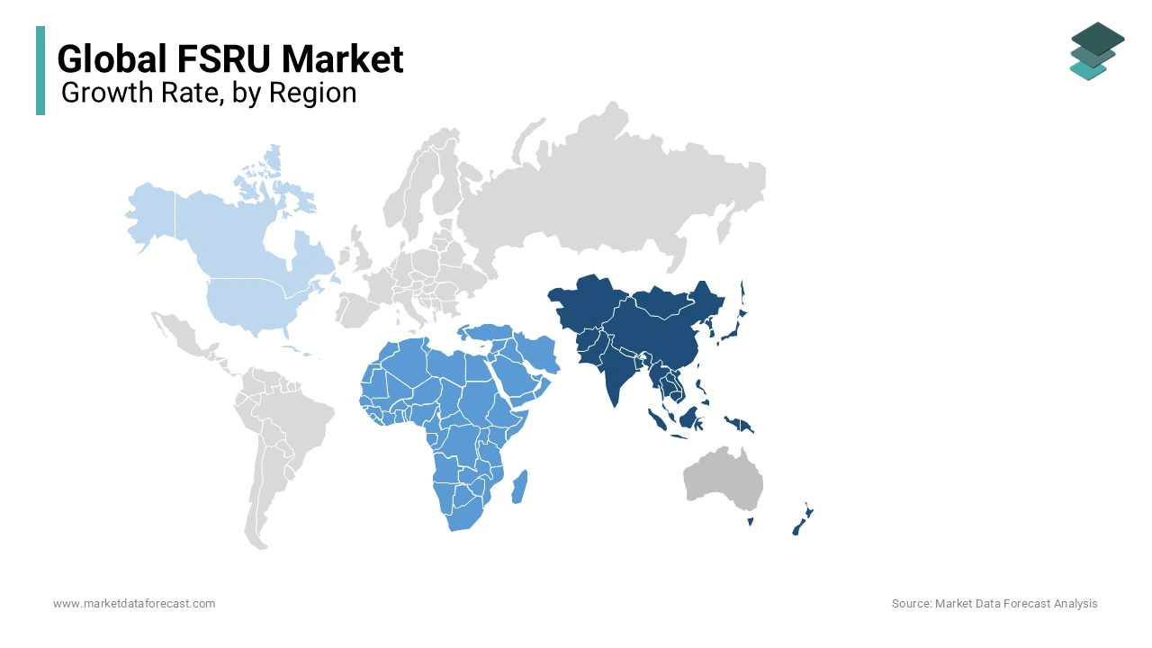 Asia-Pacific and Middle East account for 85% of the FSRU market's dollar opportunity forecast