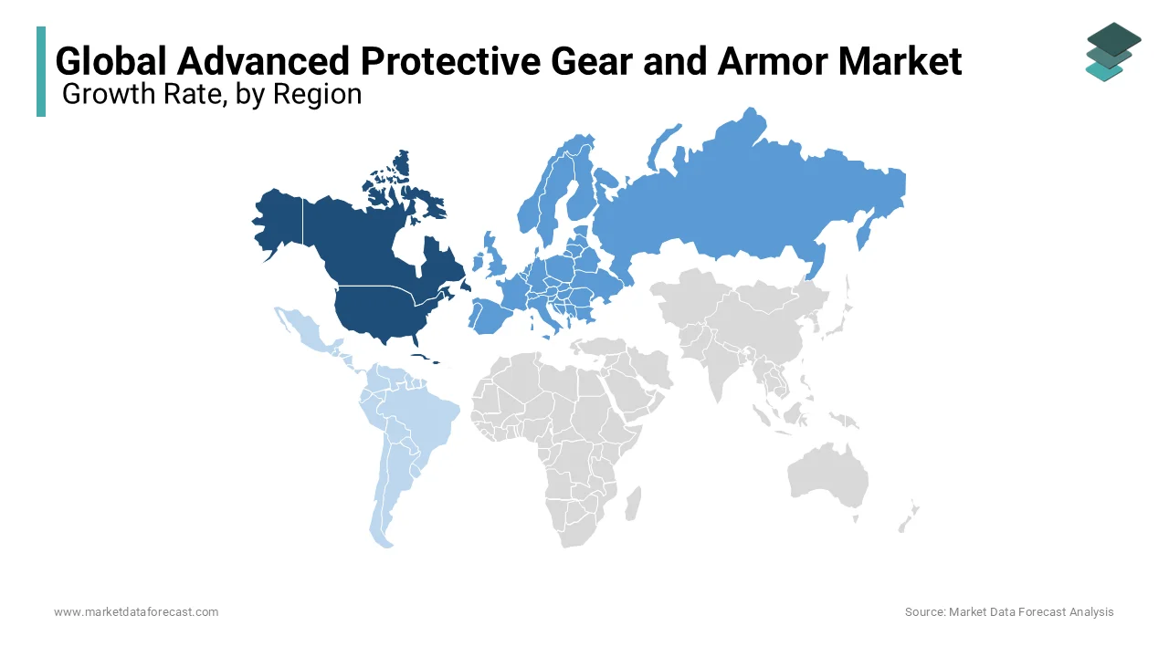 North America dominated the global advanced protective gear and armor market.