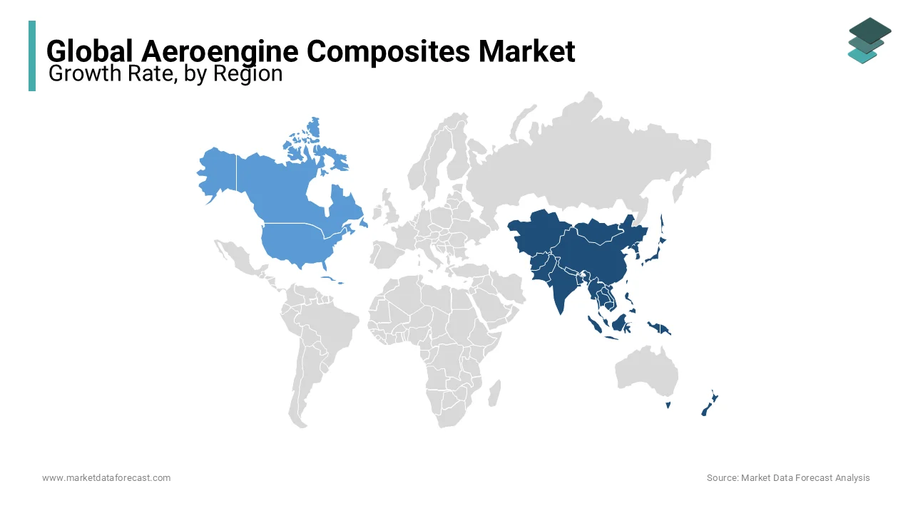 The Asia Pacific aeroengine composites market is now the fastest-growing market in the world.