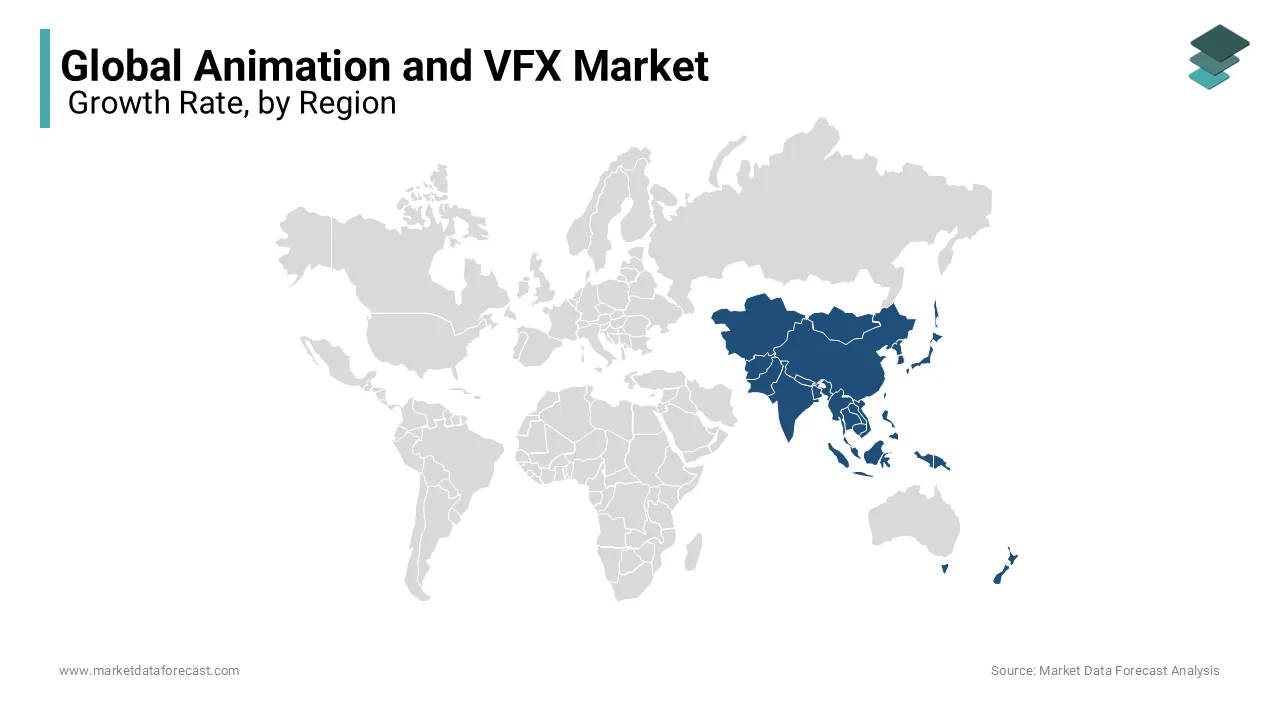 The APAC region highly emphasizes validating professional services across the animation & VFX market