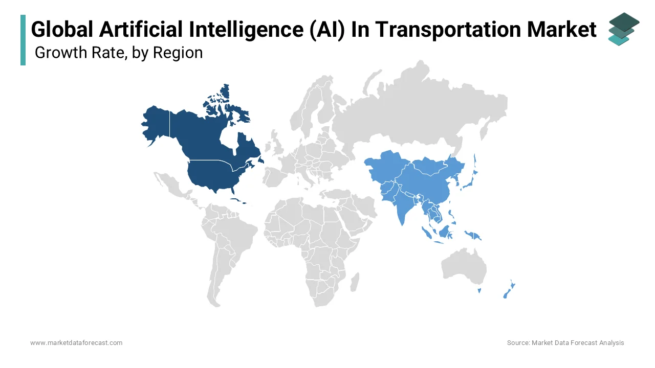 NA was the most significant area in the transportation market for AI during the conjecture period.