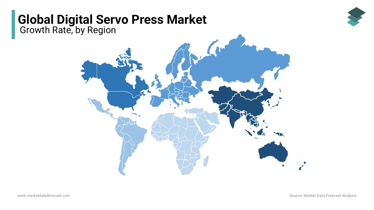 Asia-Pacific was the best performing region in the global Digital Servo Press Market in 2024.