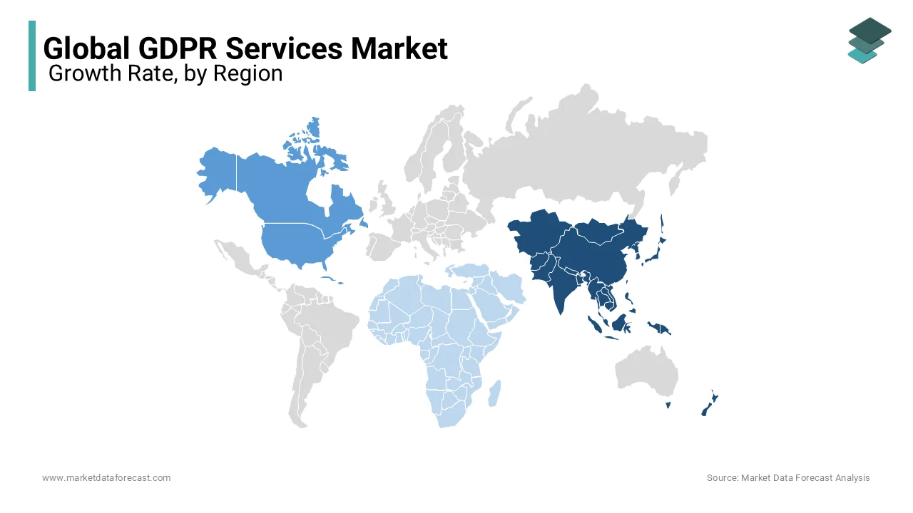 Asia Pacific dominated the global GDPR services market during the forecast period.