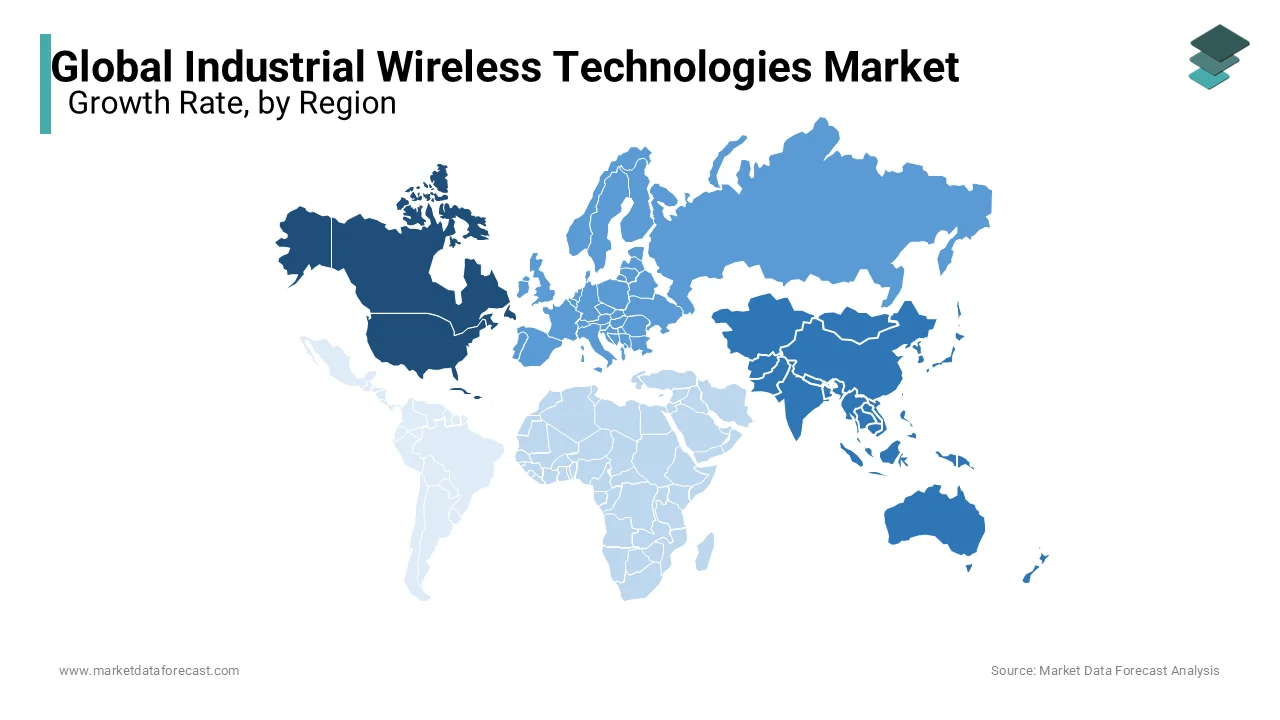 North America led the market in 2024 and is driven by the growing need for industrial automation.