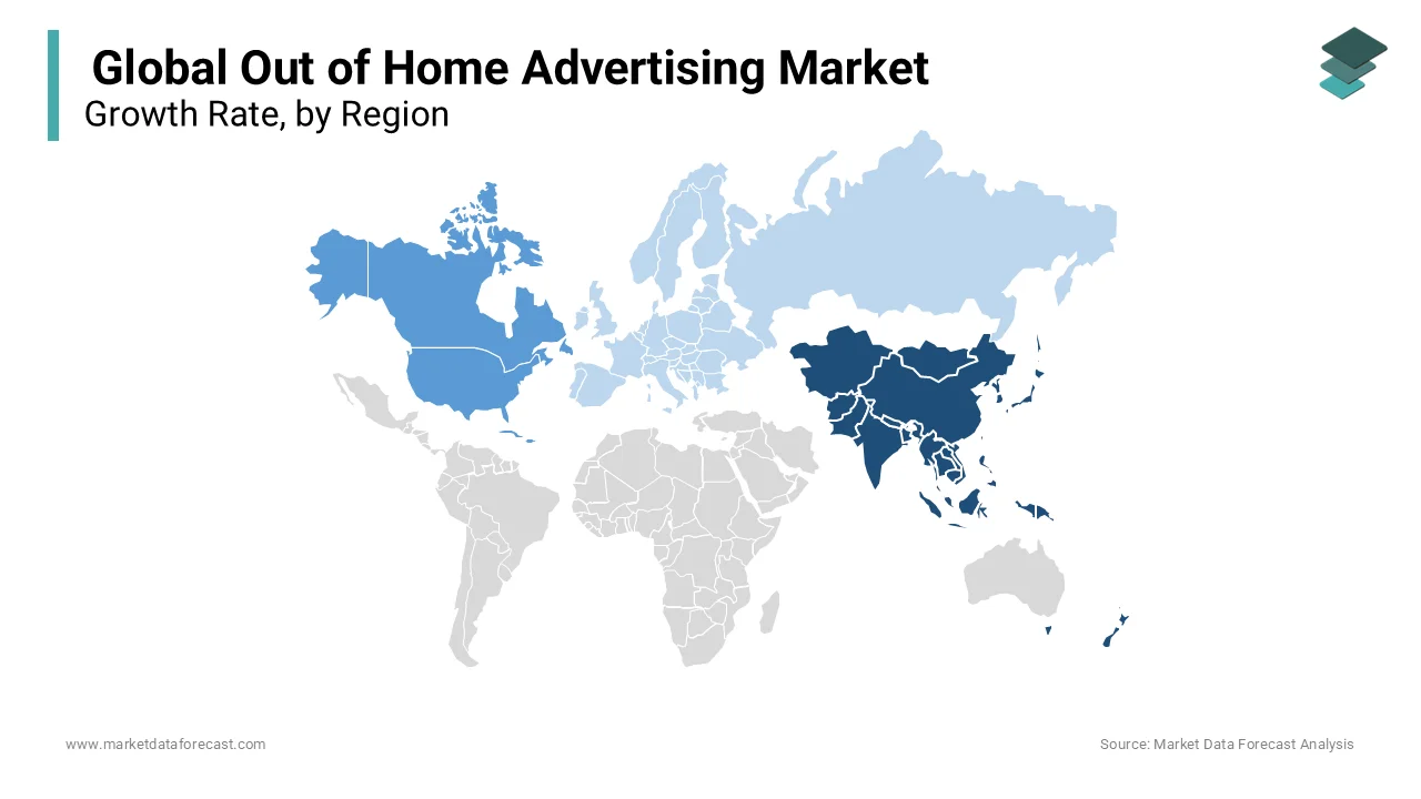 Asia Pacific holds a major market share due to digital & internet-based advertising platforms.