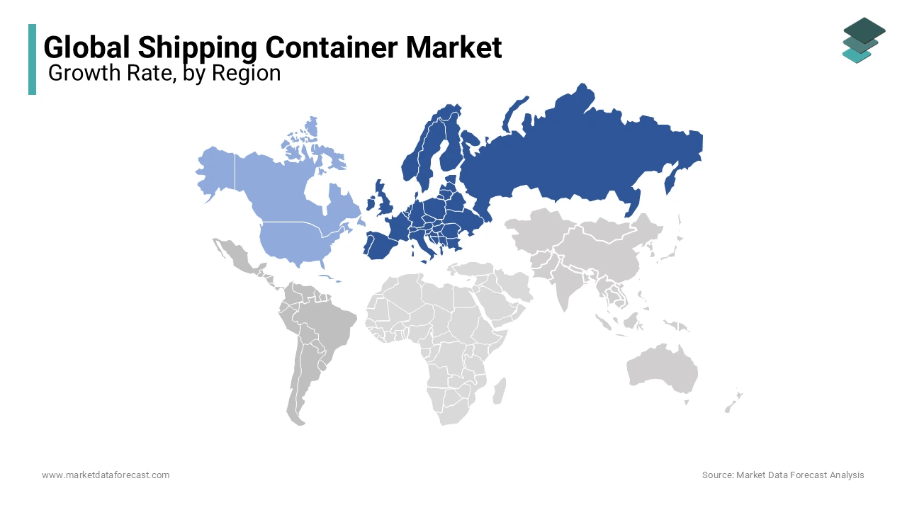 Asia-Pacific The Asia-Pacific region led the global shipping container market by holding 41.6% of the market share in 2024