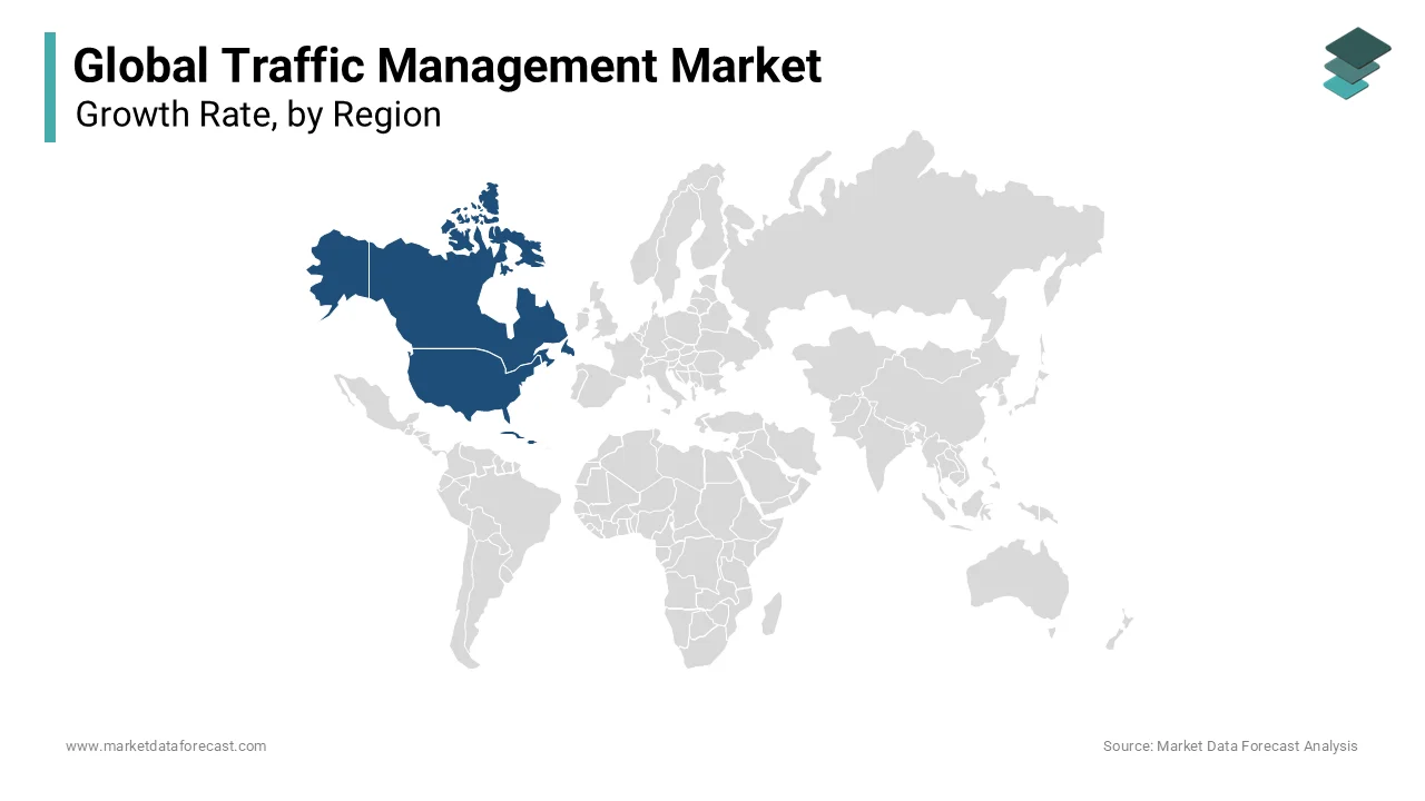 The North American traffic management market is foreseen to register the dominant share.