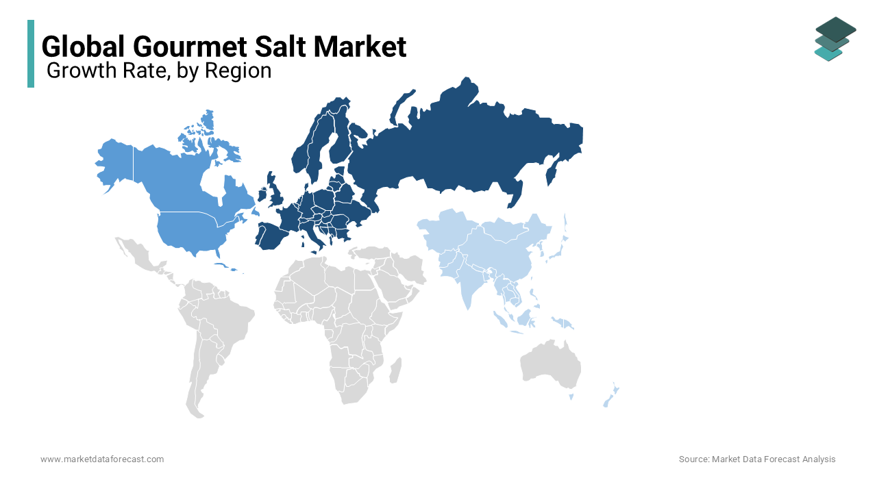 The growth of the European market is primarily credited to the increasing usage of gourmet salt in processed foods