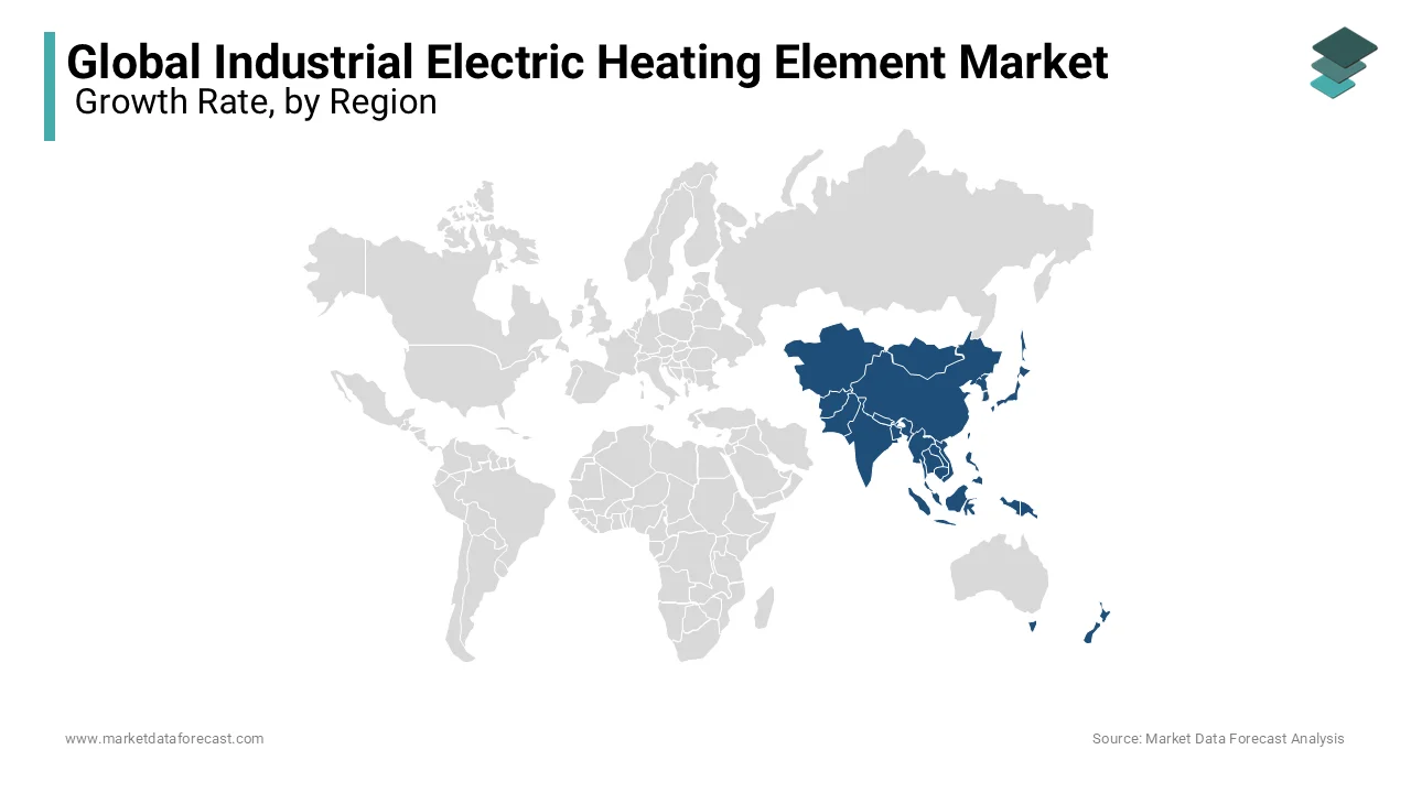 Asia-Pacific leads industrial electric heating elements market in 2023, driven by urbanization.