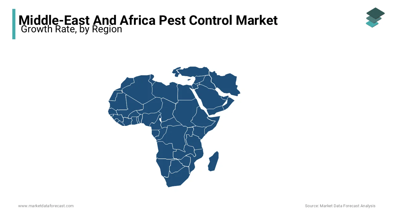 South Africa was dominating the middle east and africa pest control market in 2023 and is likely continue to lead 