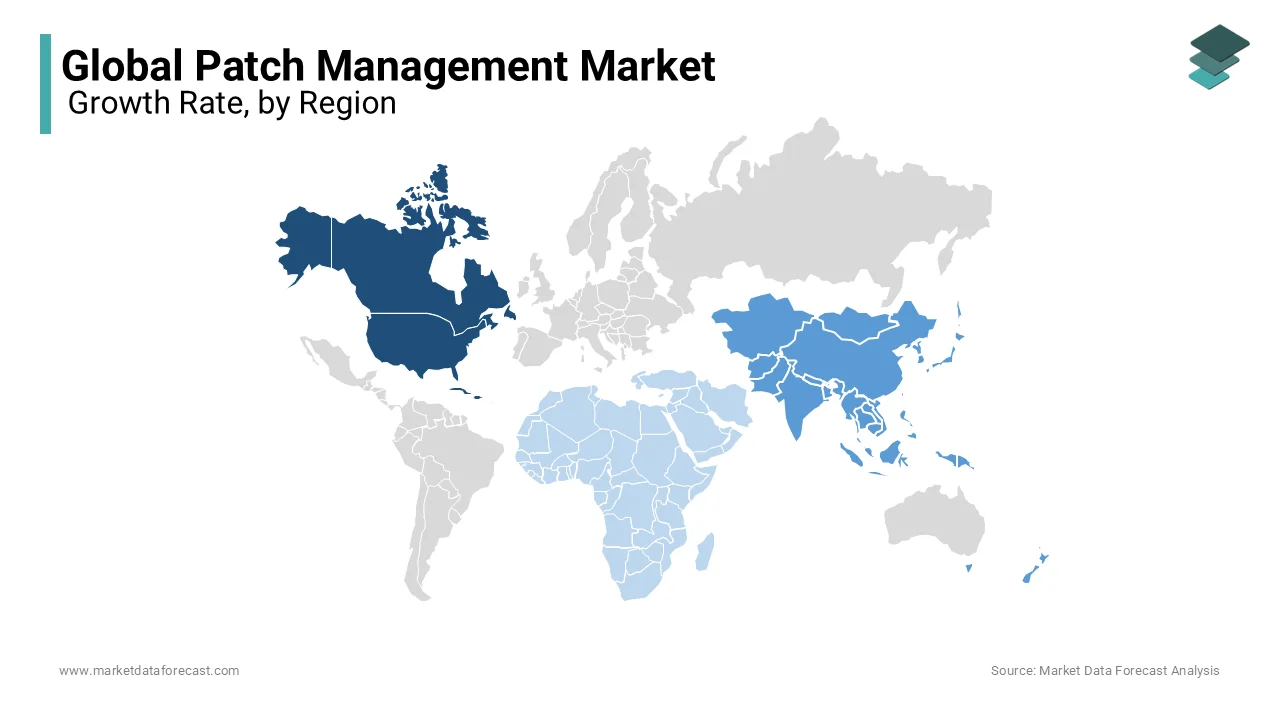 North America is expected to have a dominant share of the global patch management market.