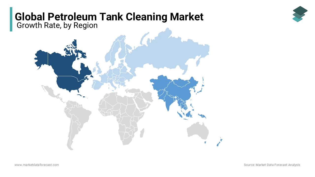 North America leads petroleum tank cleaning market, driven by safety standards and efficiency