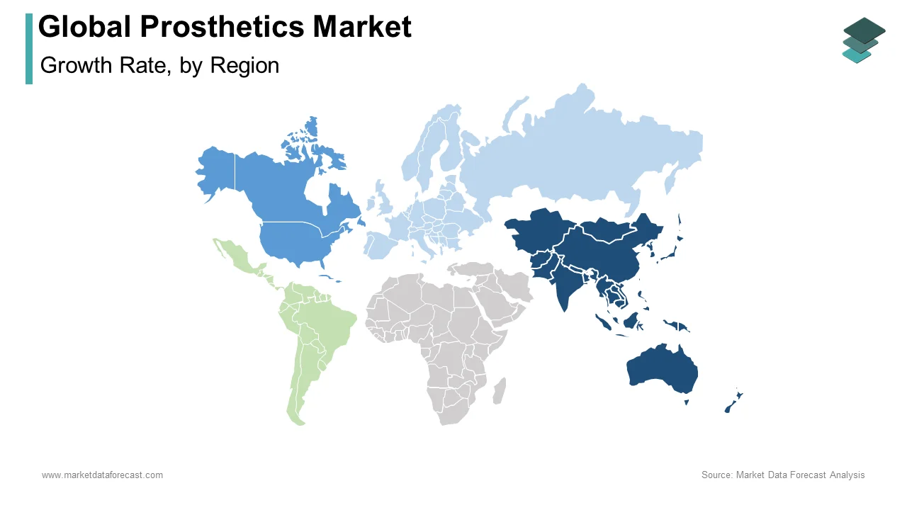 Asia Pacific played a dominant role in the global prosthetics market in 2024.