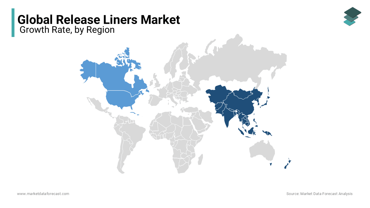 he Asia Pacific region dominated the global release liners market revenue