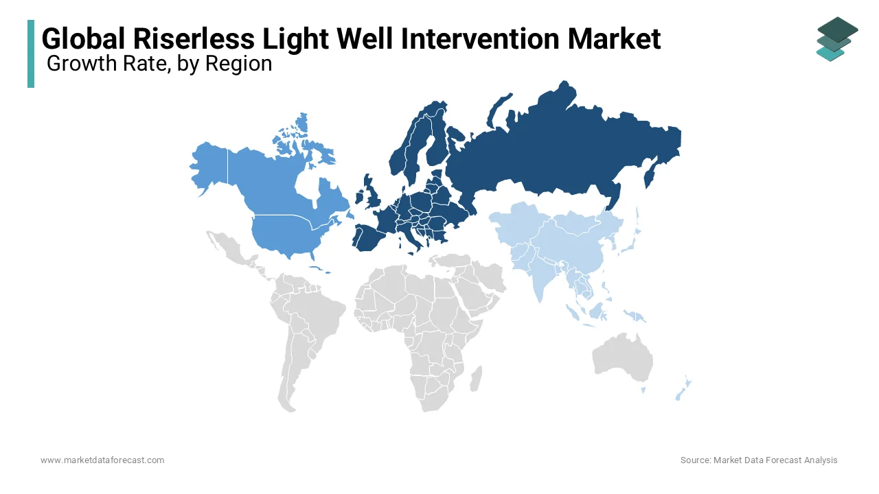 Europe leads in riserless light well intervention, driven by Norway's 300 active subsea wells.