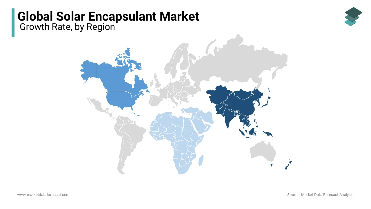 Asia-Pacific solar encapsulant market grows rapidly due to increased production in India and China.