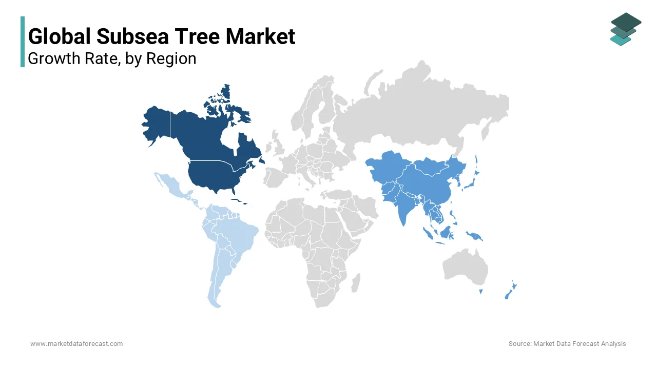 North America dominates the subsea tree market; Europe and Asia-Pacific show steady growth.